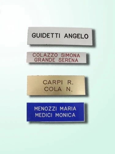Targhetta Per Campanello 'Hier Bitte Klingeln' - 2 Pezzi Autoadesivi In Alluminio - 15x5 Cm